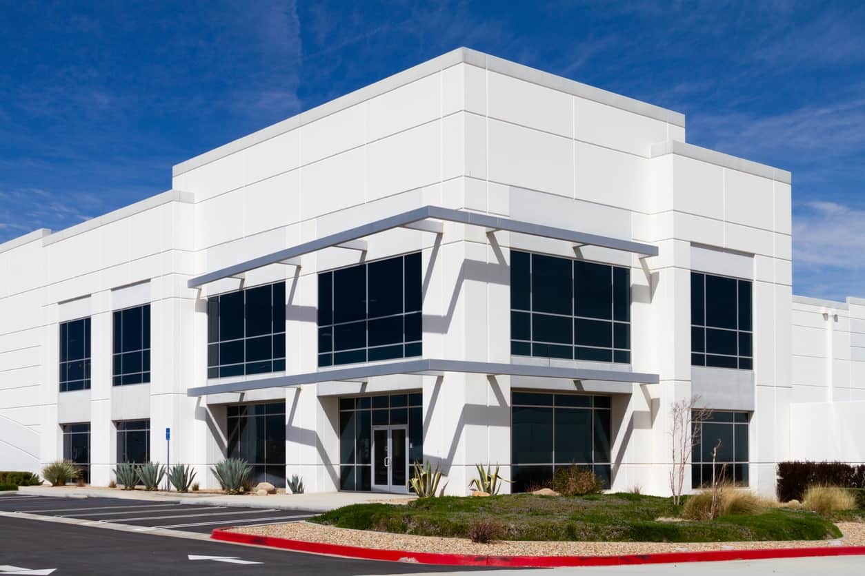 Commercial building exterior painted by Prolific Painters